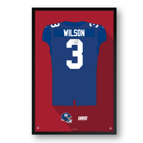 New York Giants<br>Russell Wilson Jersey Print
