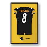 Pittsburgh Steelers<br>Aaron Rodgers Jersey Print