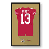 San Francisco 49ers<br>Brock Purdy Jersey Print