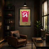 San Francisco 49ers<br>Fred Warner Jersey Print
