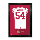 San Francisco 49ers<br>Fred Warner Jersey Print