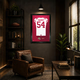 San Francisco 49ers<br>Fred Warner Jersey Print