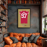San Francisco 49ers<br>Nick Bosa Jersey Print