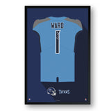 Tennessee Titans<br>Cam Ward Jersey Print