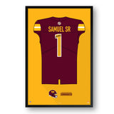 Washington Commanders<br>Deebo Samuel Jersey Print