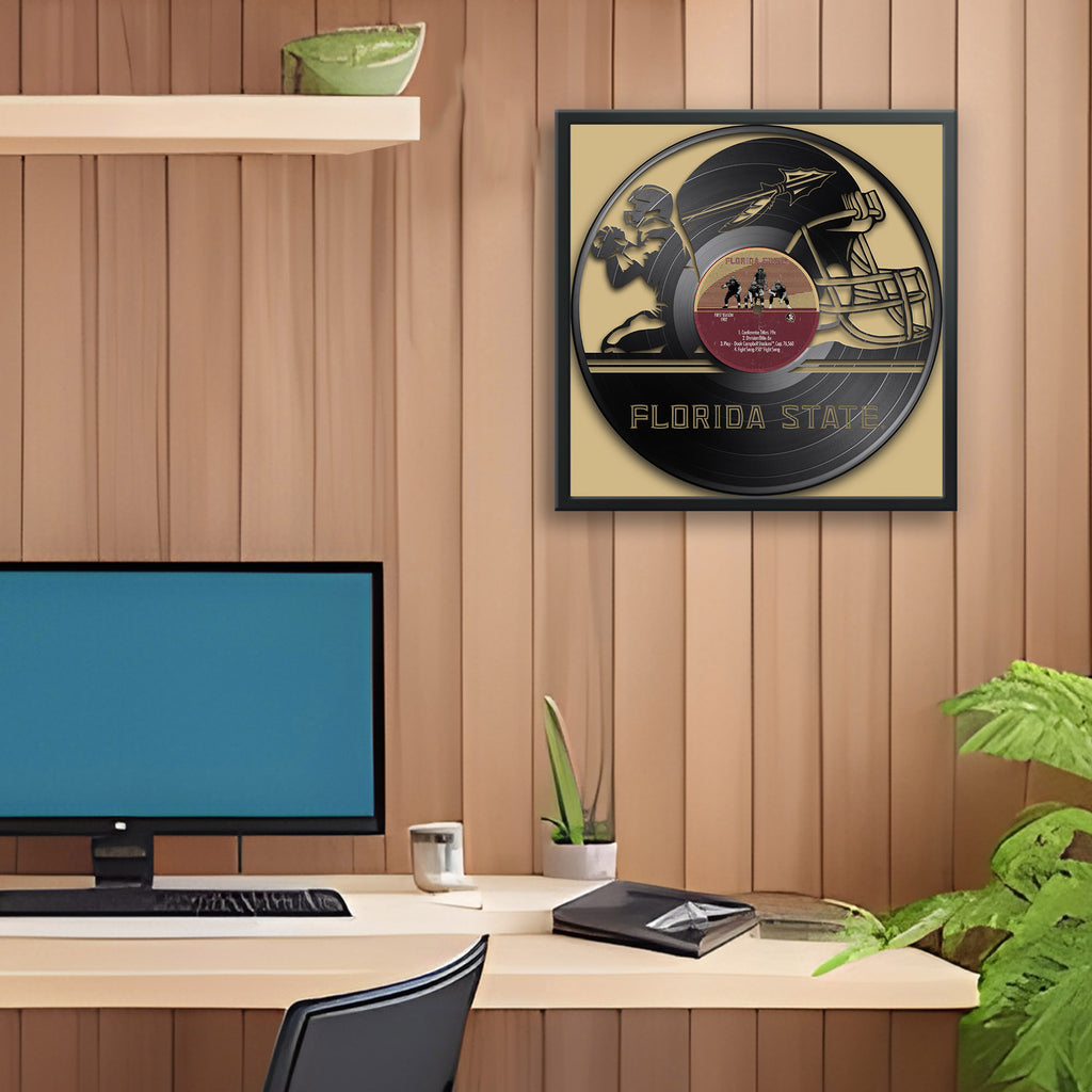 Fsu Inyl Letters Florida State SeminolesVinyl Record Print - For The Deep Rooted Fan ...