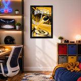 Boston Bruins<br>Puck Blast Print