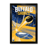 Buffalo Sabres<br>Puck Blast Print