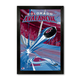Colorado Avalanche<br>Puck Blast Print