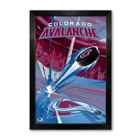 Colorado Avalanche<br>Puck Blast Print