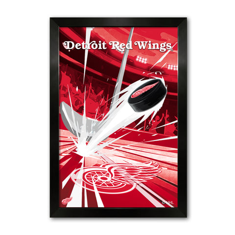 Detroit Red Wings<br>Puck Blast Print
