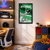 Dallas Stars<br>Puck Blast Print