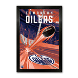 Edmonton Oilers<br>Puck Blast Print