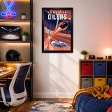 Edmonton Oilers<br>Puck Blast Print