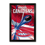 Montreal Canadiens<br>Puck Blast Print