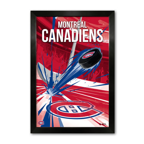 Montreal Canadiens<br>Puck Blast Print