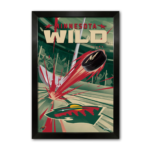 Minnesota Wild<br>Puck Blast Print
