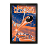 New York Islanders<br>Puck Blast Print