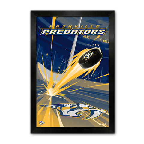 Nashville Predators<br>Puck Blast Print