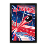New York Rangers<br>Puck Blast Print