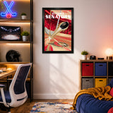 Ottawa Senators<br>Puck Blast Print