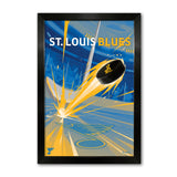 St. Louis Blues<br>Puck Blast Print