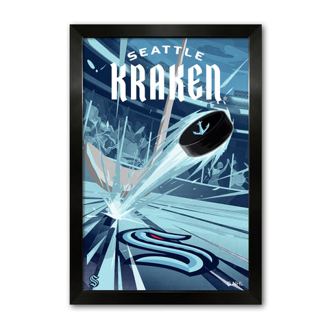 Seattle Kraken<br>Puck Blast Print