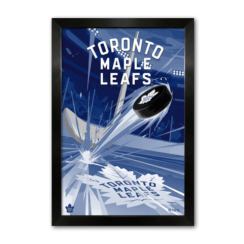 Toronto Maple Leafs<br>Puck Blast Print