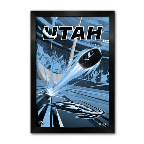 Utah Mammoth<br>Puck Blast Print