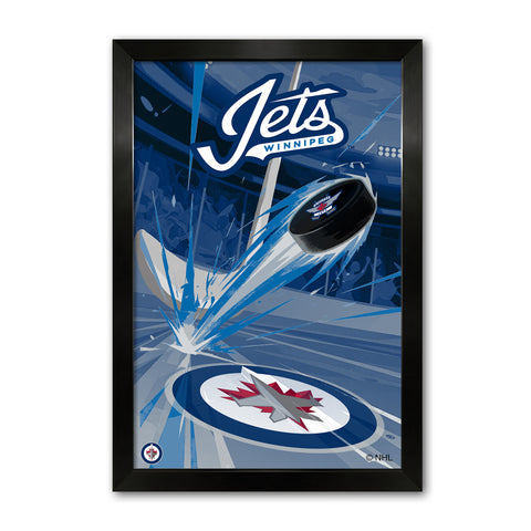 Winnipeg Jets<br>Puck Blast Print
