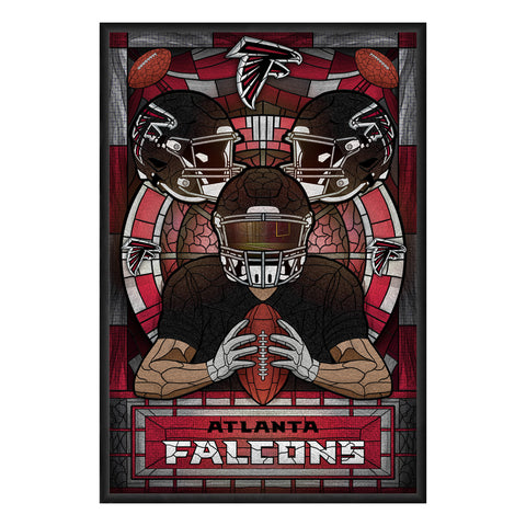 Atlanta Falcons<br>Stained Glass Print
