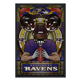 Baltimore Ravens<br>Stained Glass Print
