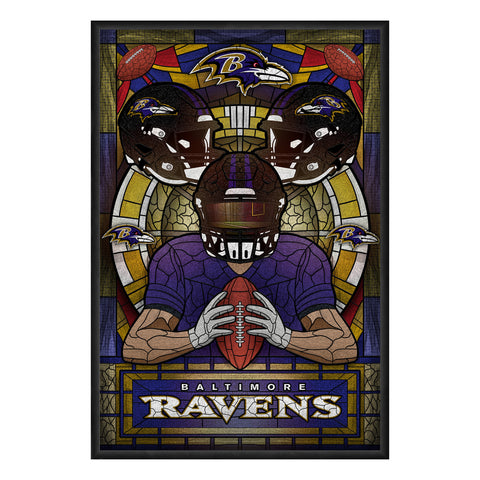 Baltimore Ravens<br>Stained Glass Print