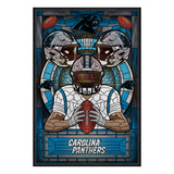 Carolina Panthers<br>Stained Glass Print