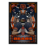 Chicago Bears<br>Stained Glass Print