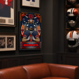 Chicago Bears<br>Stained Glass Print