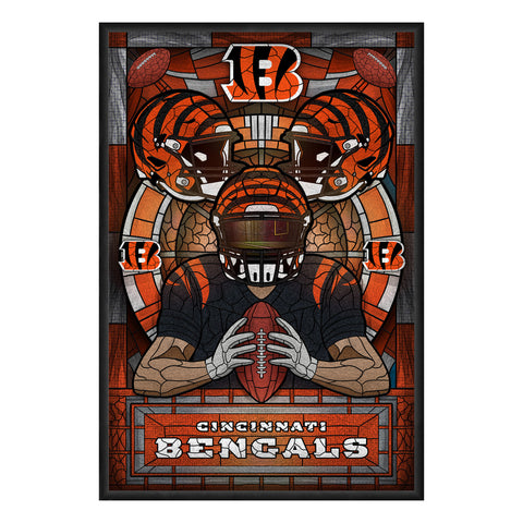 Cincinnati Bengals<br>Stained Glass Print