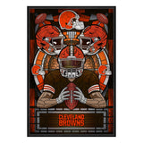 Cleveland Browns<br>Stained Glass Print