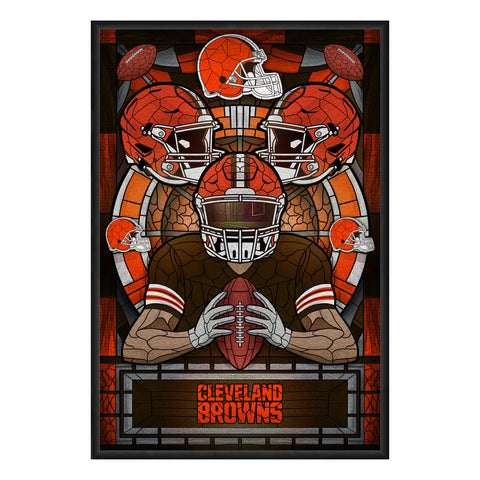 Cleveland Browns<br>Stained Glass Print