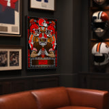 Cleveland Browns<br>Stained Glass Print