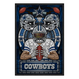 Dallas Cowboys<br>Stained Glass Print