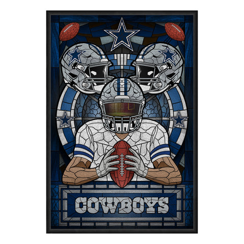 Dallas Cowboys<br>Stained Glass Print