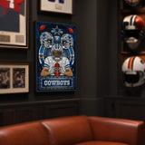 Dallas Cowboys<br>Stained Glass Print