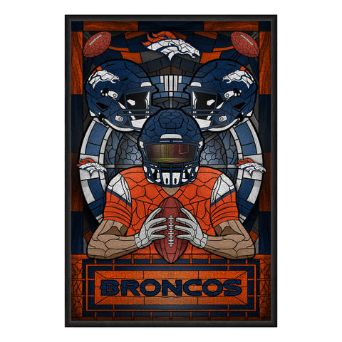 Denver Broncos<br>Stained Glass Print