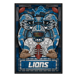 Detroit Lions<br>Stained Glass Print