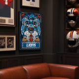 Detroit Lions<br>Stained Glass Print