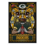 Green Bay Packers<br>Stained Glass Print