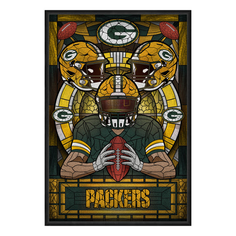 Green Bay Packers<br>Stained Glass Print