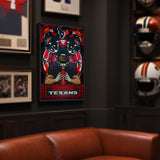 Houston Texans<br>Stained Glass Print