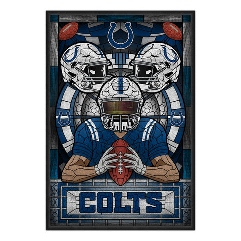 Indianapolis Colts<br>Stained Glass Print